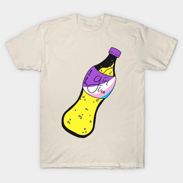 Girl lite bottle (nonbinary) T-Shirt by AlexTal